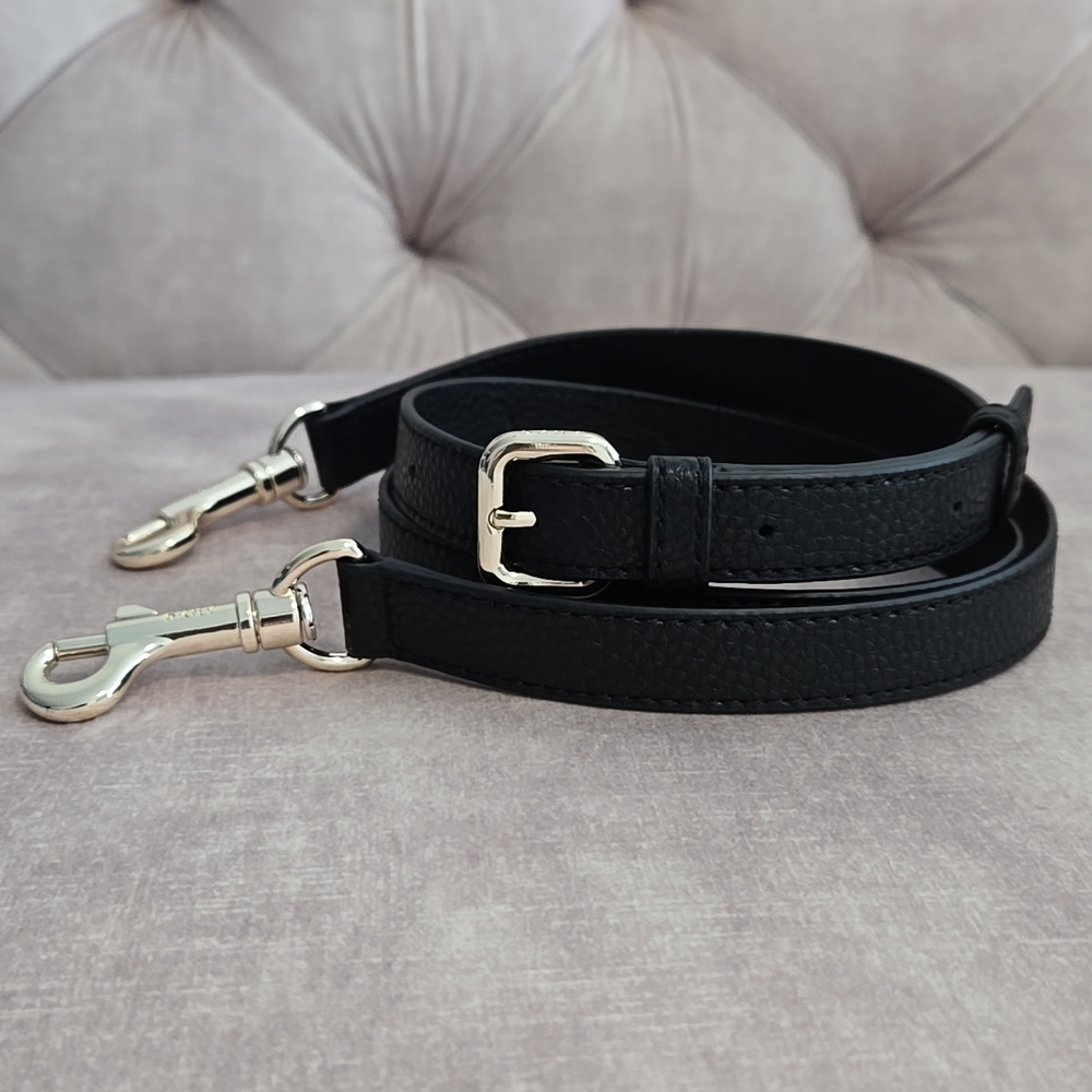 New Bag's Strap Replacement, Black With Light Gold Hardware, Adjustable, DKNY